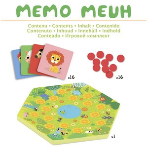 Настольная игра со звуком Мемо Мяу DJECO (Джеко) фото 2