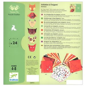 Набор для творчества Оригами - Животные 24 заготовки Djeco фото 6