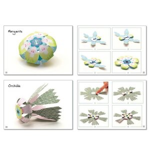 Набор для творчества Киригами - Бумажные Цветы, 5 шт Djeco фото 5