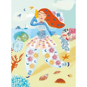 Раскраска Девушки с цветами + штампы и штемпельные подушечки Djeco фото 6