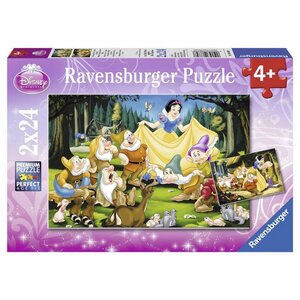 Набор пазлов "Белоснежка и семь гномов", 2*24 эл. Ravensburger фото 2
