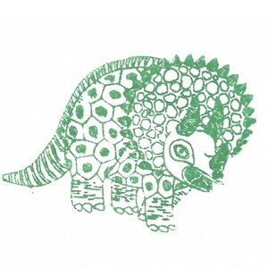 Детские штампы Динозавры 9 шт + штемпельная подушечка Djeco фото 2