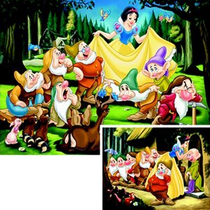 Пазлы Disney "Белоснежка и 7 гномов", 2x20 элементов, 18х26 см Ravensburger фото 1