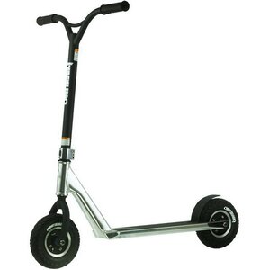 Самокат внедорожный Phase Two Dirt Scoot Diamond, надувные колеса 200 мм, серебристый, до 100 кг