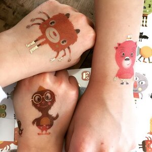 Детские татуировки Монстры Djeco фото 3