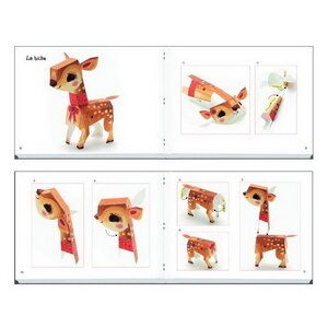 Набор для создания 3D фигурок Волшебная бумага - Животные Djeco фото 3