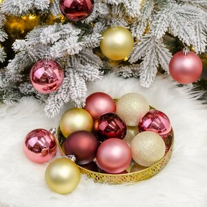Коллекция пластиковых шаров Salute - Королевский Сатин 6 см, 16 шт Winter Deco фото 2