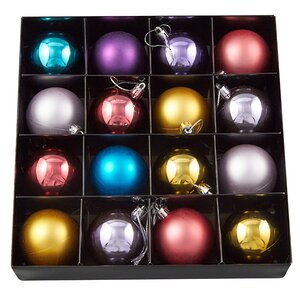 Коллекция пластиковых шаров Salute - Фантазия Обера 6 см, 16 шт Winter Deco фото 3