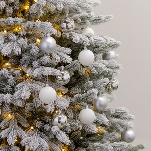 Набор пластиковых шаров Celebration 6 см серебряный, 12 шт Winter Deco фото 2