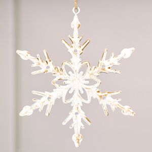 Набор елочных игрушек Снежинки Alessano 12 см, 2 шт Winter Deco фото 2