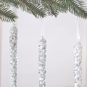 Набор елочных игрушек Сосульки Лоретто 23 см, 4 шт Winter Deco фото 3