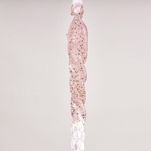 Набор елочных игрушек Сосульки Бекингтон 22 см розовый, 4 шт Winter Deco фото 2