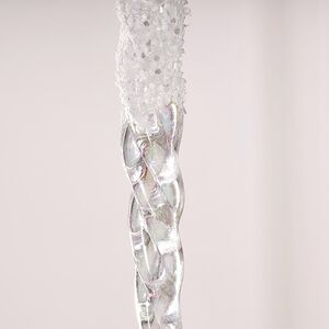 Набор елочных игрушек Сосульки Beckington 22 см белый, 4 шт Winter Deco фото 2