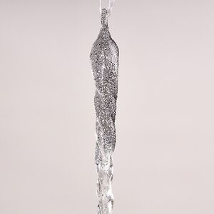 Набор елочных игрушек Сосульки Beckington 22 см серебряный, 4 шт Winter Deco фото 2