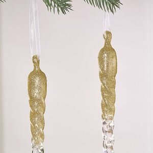 Набор елочных игрушек Сосульки Savelli 28 см, 2 шт Winter Deco фото 3