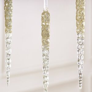 Набор елочных игрушек Сосульки Майерато 15 см, 4 шт Winter Deco фото 3