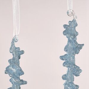 Набор елочных игрушек Сосульки Моконеси 26 см голубая, 2 шт Winter Deco фото 3
