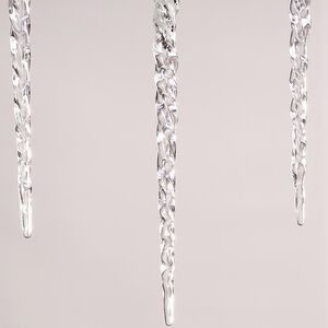Набор елочных игрушек Сосульки Серебрянные брызги 23 см, 4 шт Winter Deco фото 4