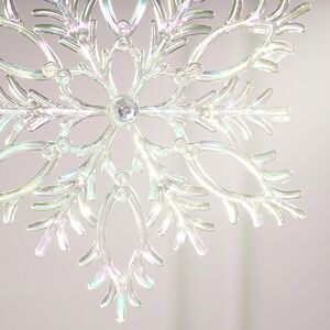 Набор елочных игрушек Снежинки Needlelike Crystals 13 см, 2 шт Winter Deco фото 3