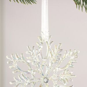 Набор елочных игрушек Снежинки Needlelike Crystals 13 см, 2 шт Winter Deco фото 4