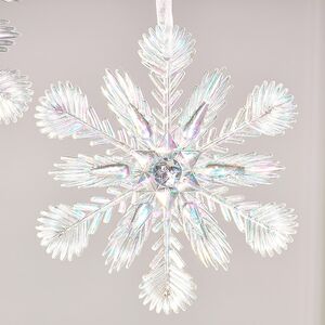 Набор елочных игрушек Снежинки Needle Crystals 12 см, 2 шт Winter Deco фото 2