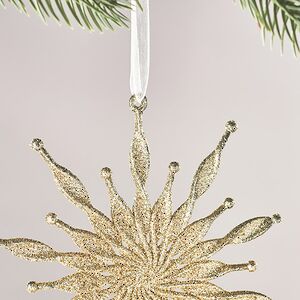 Набор елочных игрушек Снежинки Golden Glow 15 см, 2 шт Winter Deco фото 4