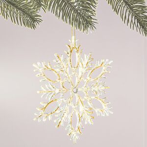 Елочная игрушка Снежинка Gala Snow 13 см Winter Deco фото 3