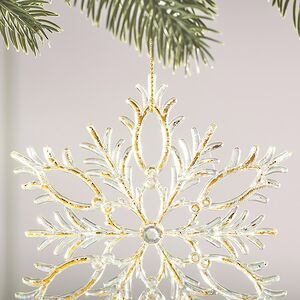 Елочная игрушка Снежинка Gala Snow 13 см Winter Deco фото 4