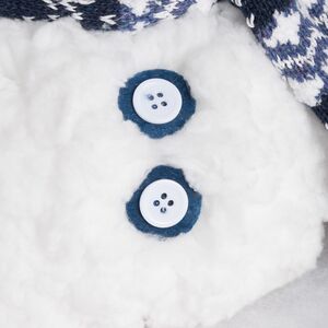 Новогодняя фигура Снеговик Дельф в шапке 25 см Winter Deco фото 9