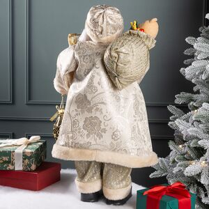 Фигура под елку Санта-Клаус в золотом кафтане 60 см Winter Deco фото 3