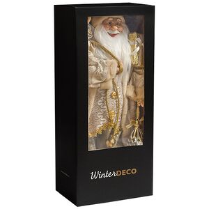 Фигура под елку Санта-Клаус в золотом кафтане 60 см Winter Deco фото 9