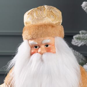 Фигура под елку Дед Мороз в золотом наряде 45 см, золотой Winter Deco фото 2