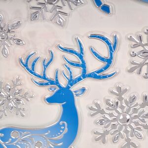 Новогодние наклейки на окно Зимняя Радость 43*28 см Winter Deco фото 3