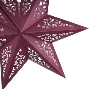 Бумажная звезда Wittland 45 см вишневая Winter Deco фото 2