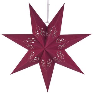Бумажная звезда Batiston 45 см вишневая Winter Deco фото 1