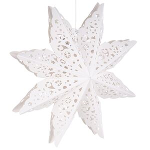 Бумажная звезда Coniston 45 см белая Winter Deco фото 3