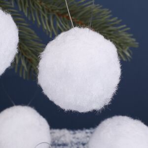 Искусственные снежки Снежный Бум 6 см, 6 шт Winter Deco фото 2