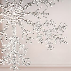 Набор елочных игрушек Снежинки Bright Cristal 32 см, 2 шт Winter Deco фото 3