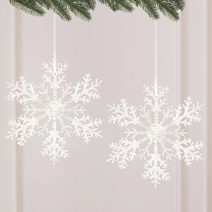 Набор елочных игрушек Снежинки Bright Cristal 32 см, 2 шт
