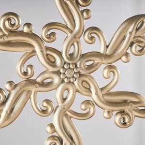 Набор елочных игрушек Снежинки Veritate 12 см золотые, 2 шт Winter Deco фото 4