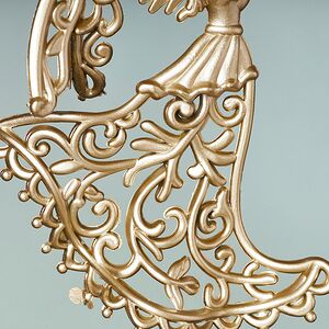 Елочная игрушка Ангел Golden Glow 13 см золотая Winter Deco фото 3