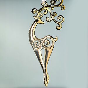 Набор елочных игрушек Олени Golden Glow 18 см, 3 шт Winter Deco фото 4