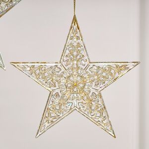 Набор елочных игрушек Звезды Capella 13 см золотые, 2 шт Winter Deco фото 2