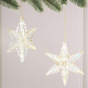 Набор елочных игрушек Снежинки Altais 15 см золотые, 2 шт Winter Deco фото 5