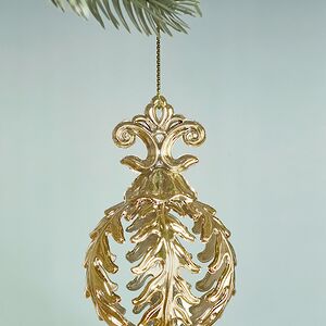 Елочная игрушка Сосулька Альракис 18 см золотая Winter Deco фото 2