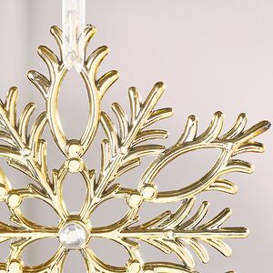 Набор елочных игрушек Снежинки Tiaki 13 см золотые, 2 шт Winter Deco фото 4
