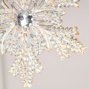 Набор елочных игрушек Снежинки Golden Cristal 13 см, 2 шт Winter Deco фото 5