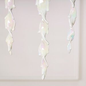 Набор елочных игрушек Сосульки Rainbow Glow 25 см белые, 3 шт Winter Deco фото 4