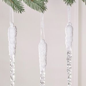 Набор елочных игрушек Сосульки - Laperuz 23 см, 4 шт Winter Deco фото 3