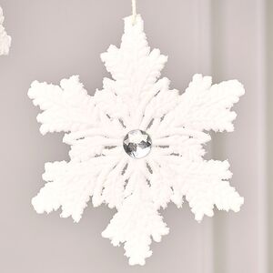 Набор елочных игрушек Снежинки - Ribovelle 12 см, 2 шт Winter Deco фото 2